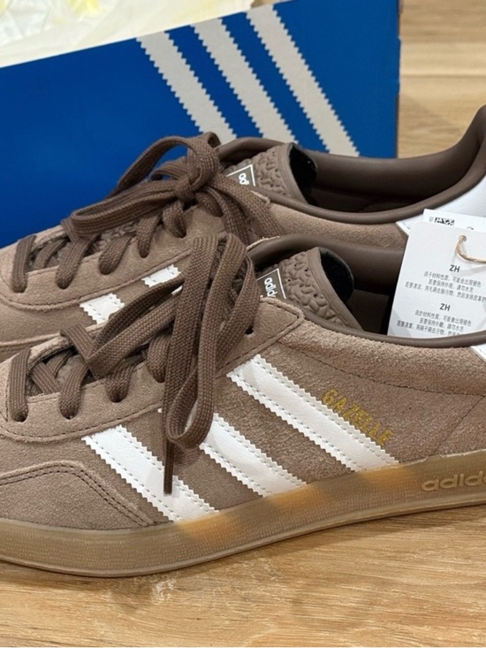 adidas Shoes - adidas Gazelle UNISEX Suede Sneakers in Brown and White